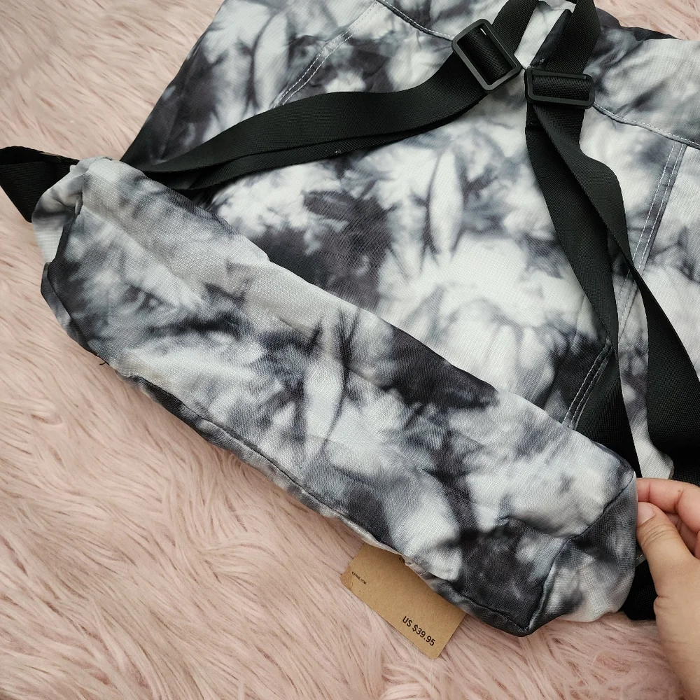 Victoria's Secret PINK tie dye packable drawstring backpack fanny pack